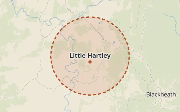 Map of Little Hartley