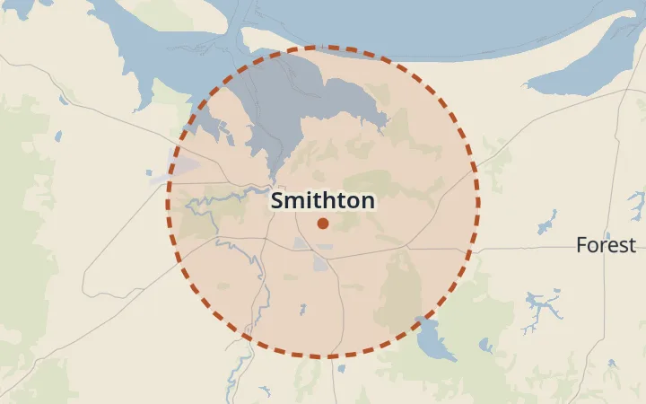 Map of Smithton