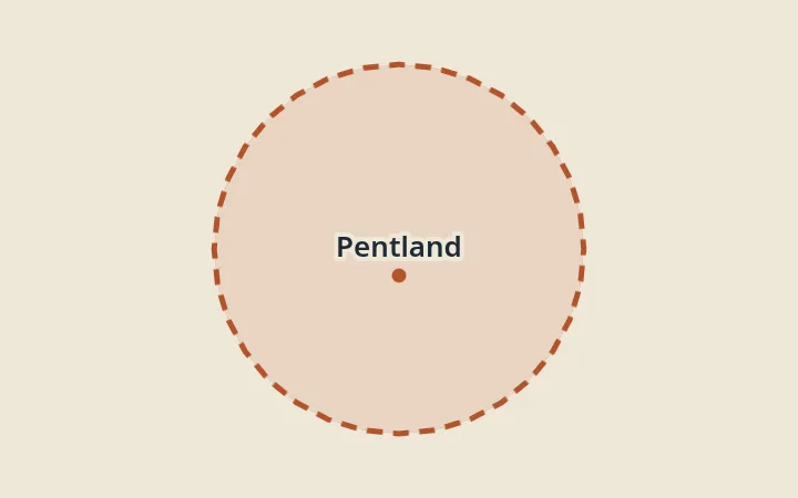 Map of Pentland