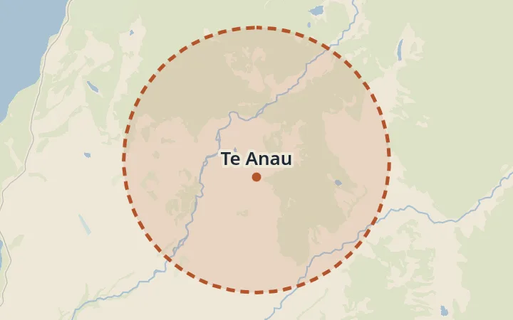 Map of Te Anau