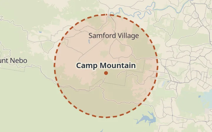 Map of Camp Mountain