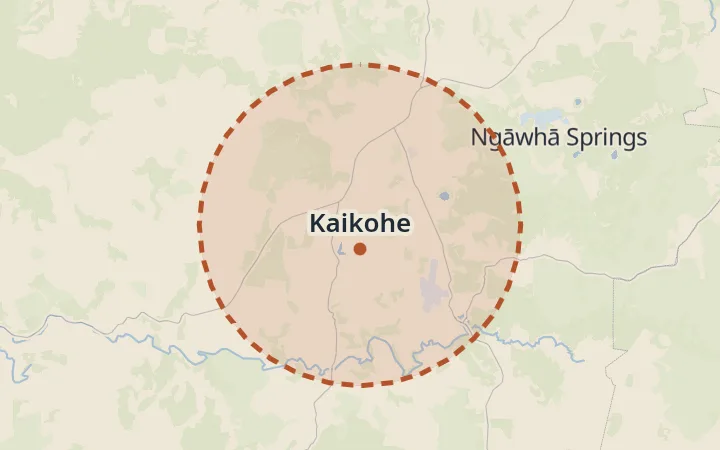 Map of Kaikohe