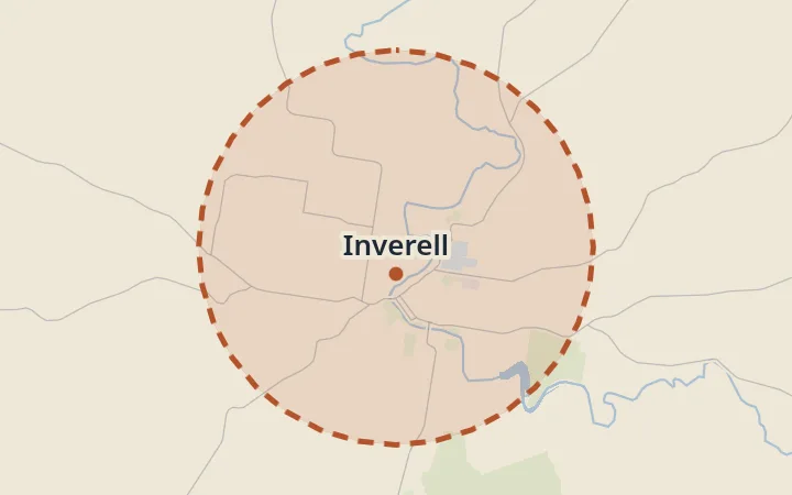 Map of Inverell