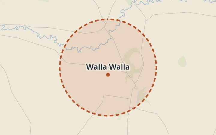 Map of Walla Walla