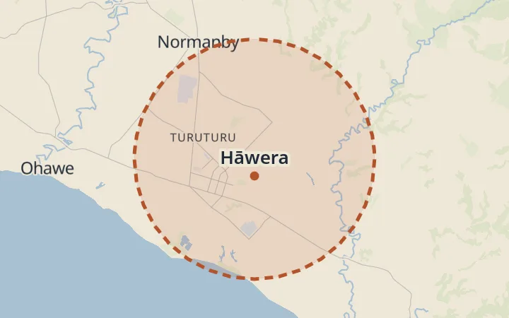 Map of Hāwera
