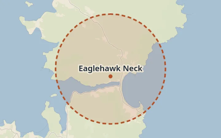 Map of Eaglehawk Neck