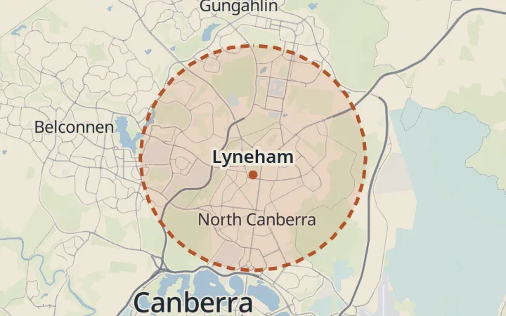 Map of Lyneham