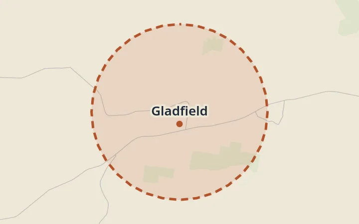 Map of Gladfield
