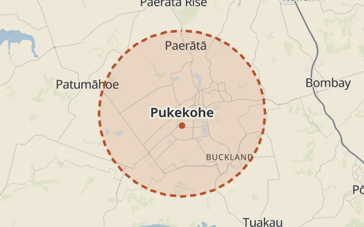 Map of Pukekohe