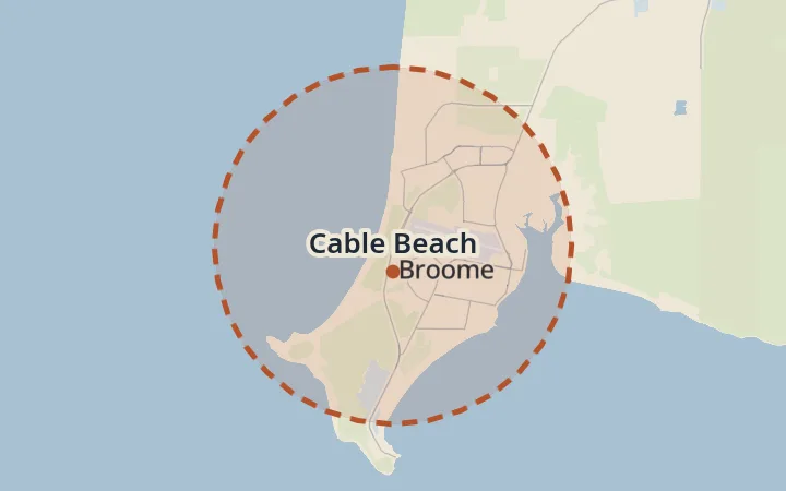Map of Cable Beach