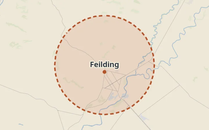Map of Feilding