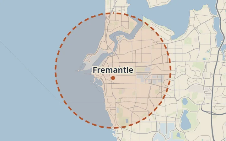 Map of Fremantle