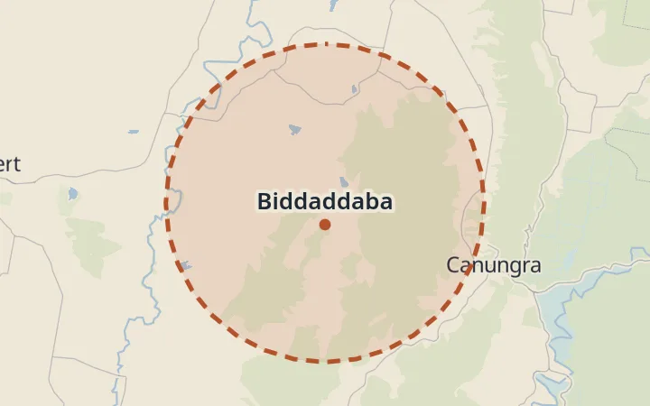 Map of Biddaddaba