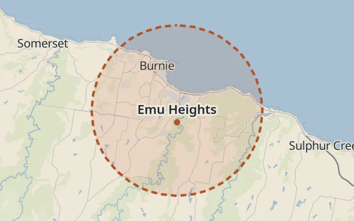 Map of Emu Heights