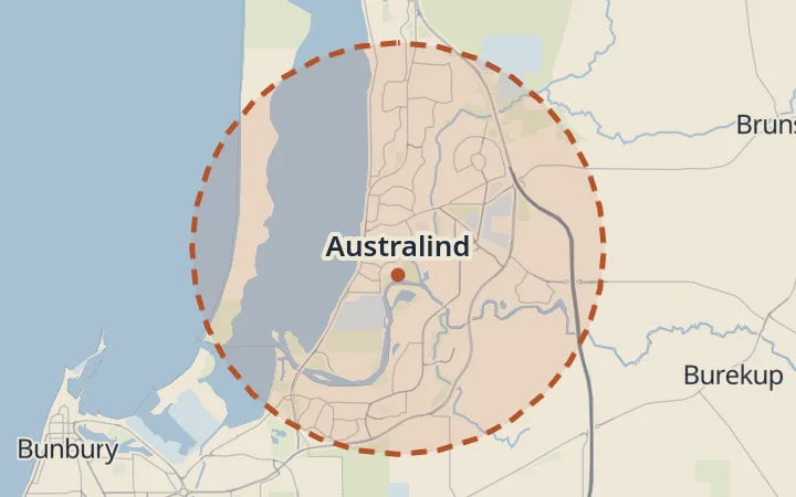Map of Australind