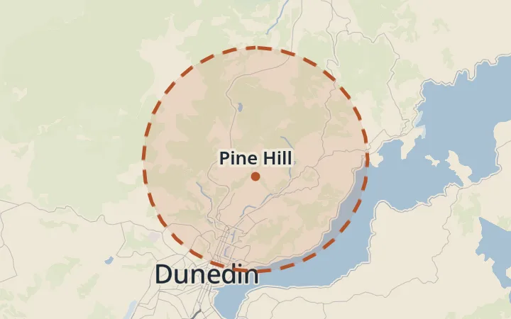 Map of Pine Hill