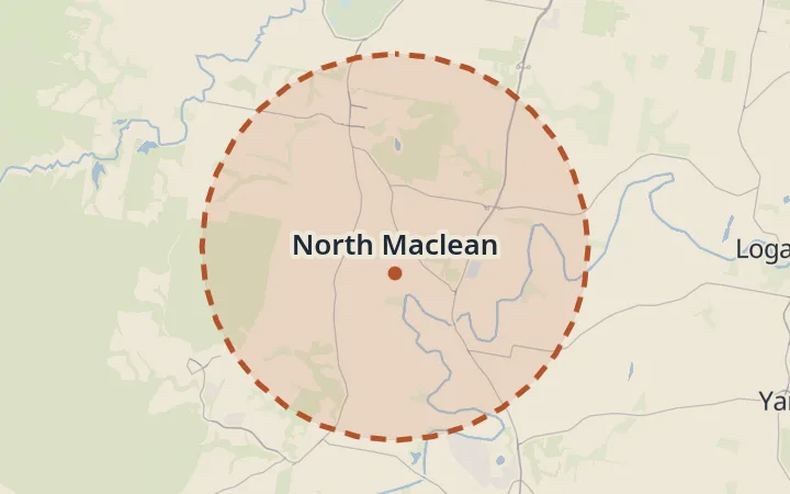 Map of North Maclean