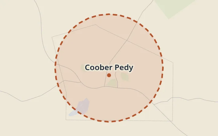Map of Coober Pedy
