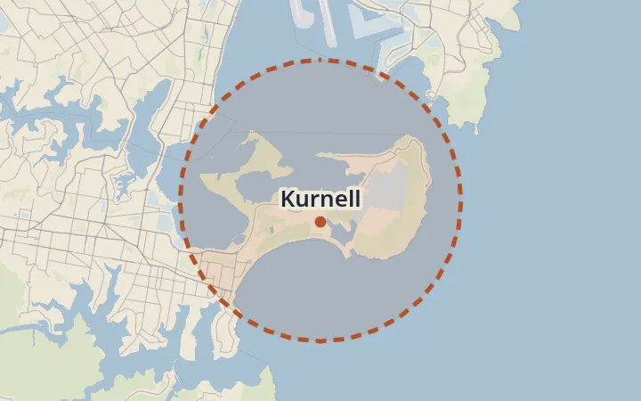 Map of Kurnell