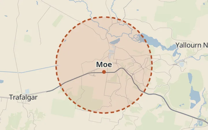 Map of Moe