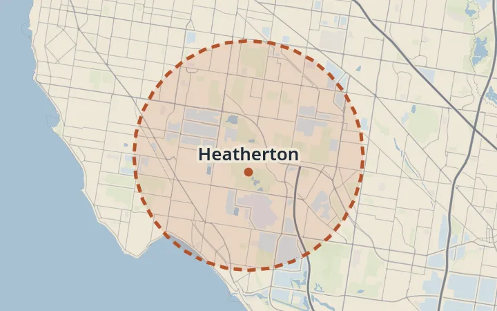 Map of Heatherton