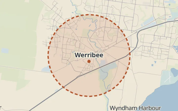 Map of Werribee