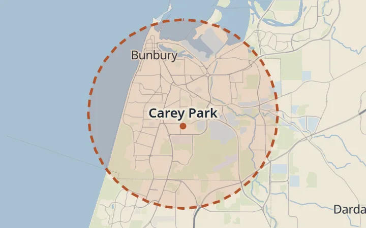 Map of Carey Park
