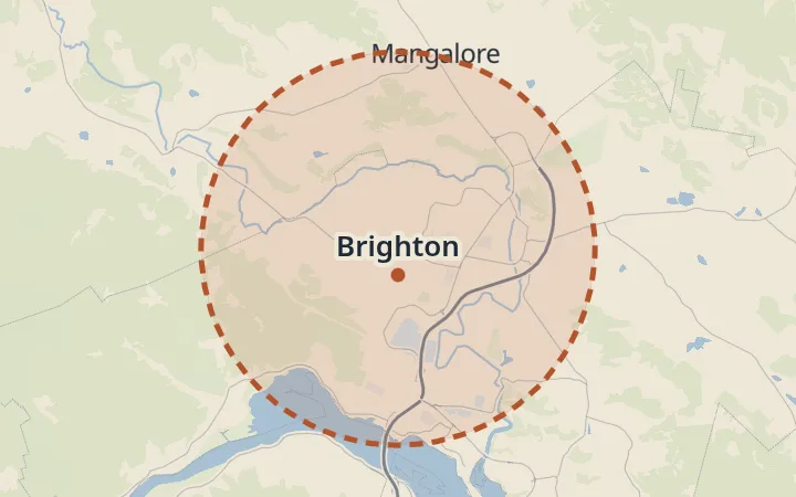 Map of Brighton