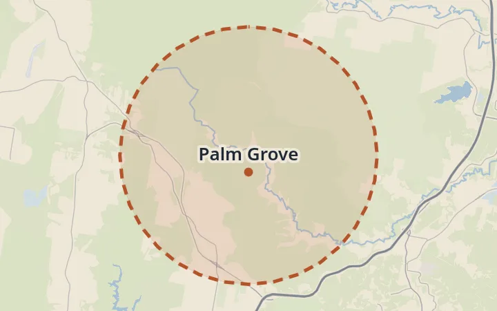 Map of Palm Grove