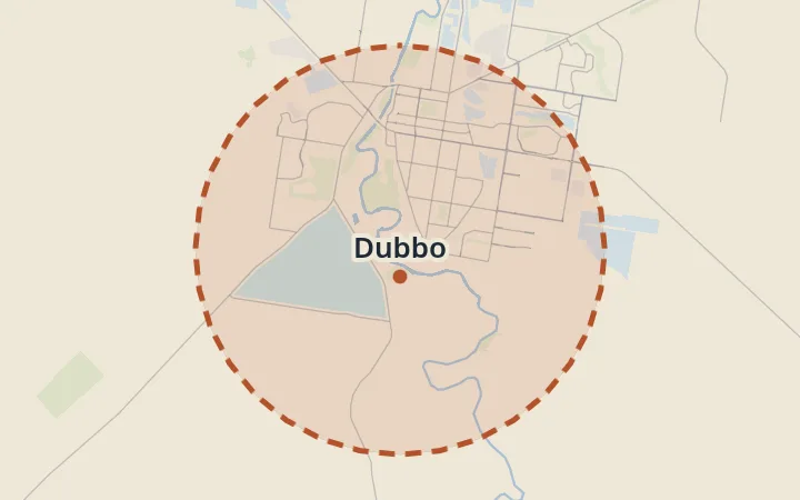 Map of Dubbo
