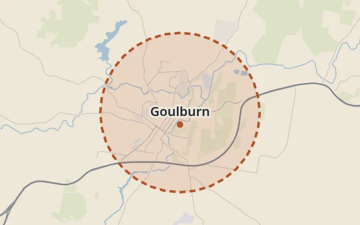 Map of Goulburn