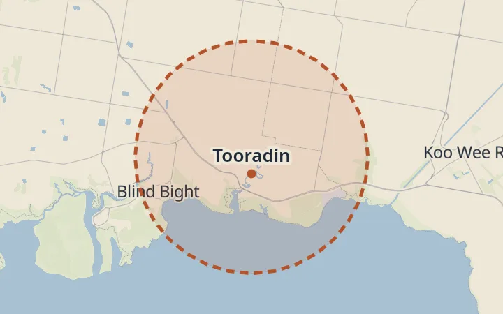 Map of Tooradin