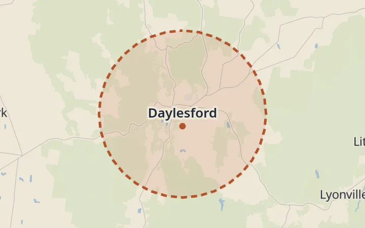Map of Daylesford