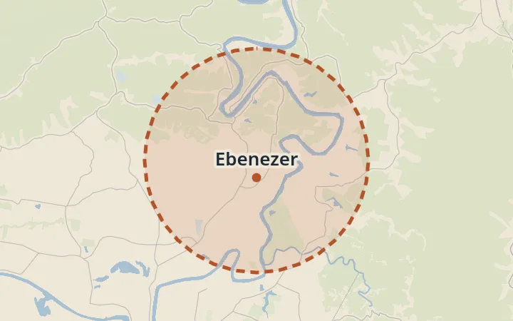 Map of Ebenezer