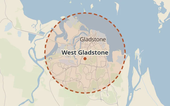 Map of West Gladstone