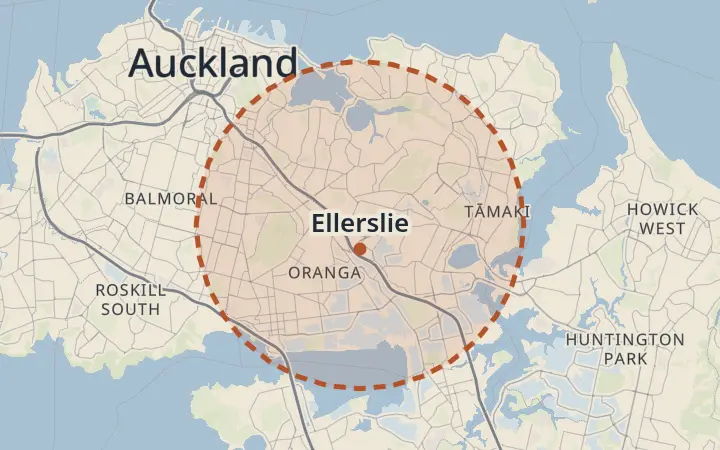 Map of Ellerslie