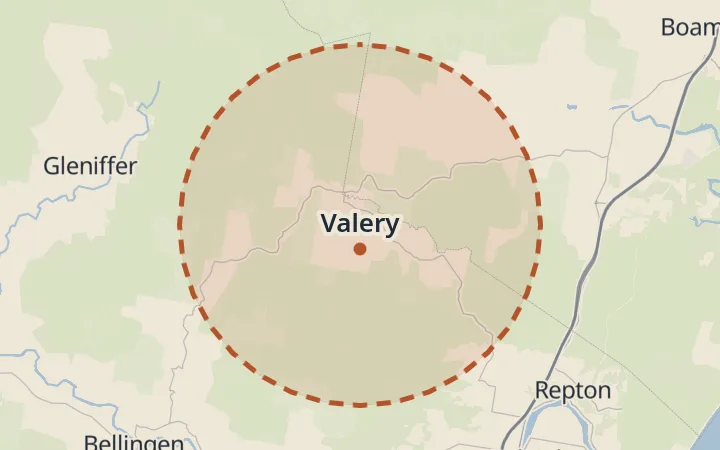 Map of Valery