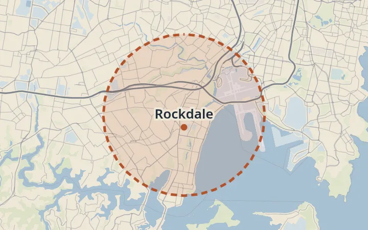 Map of Rockdale