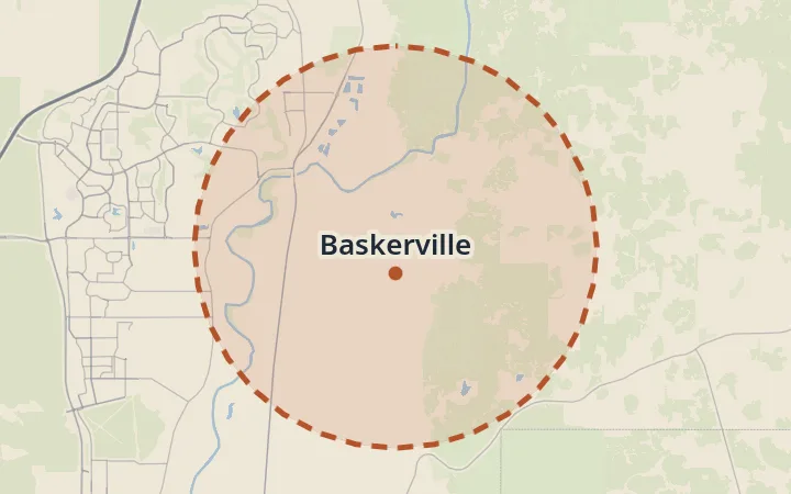 Map of Baskerville