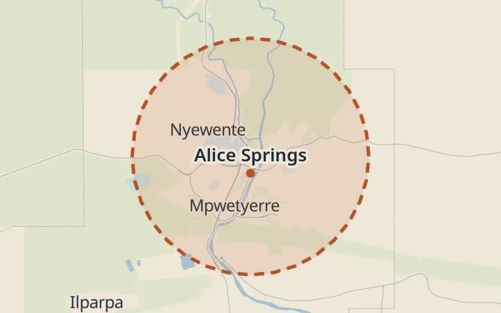 Map of Alice Springs
