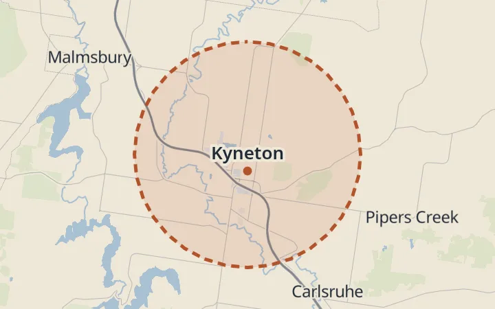 Map of Kyneton