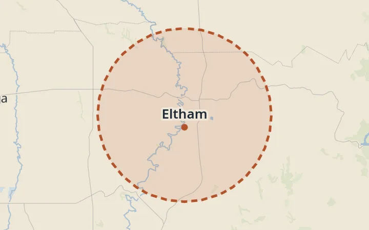Map of Eltham
