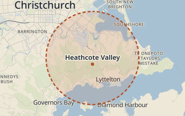 Map of Heathcote Valley