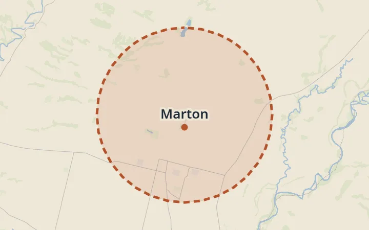 Map of Marton