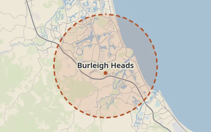 Map of Burleigh Heads