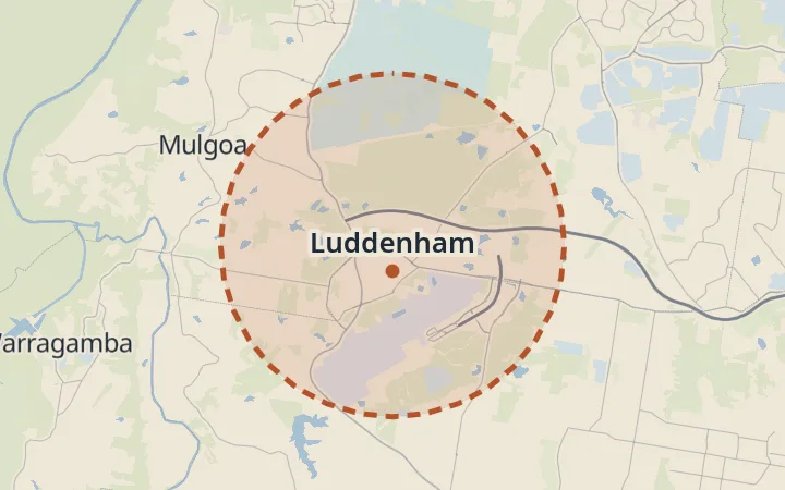 Map of Luddenham