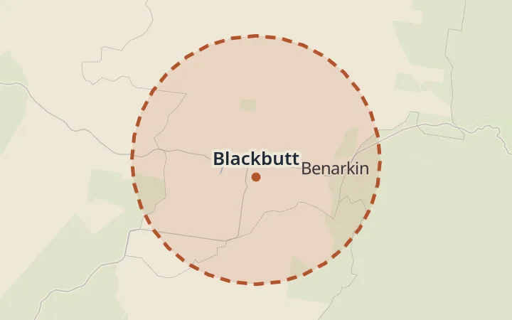 Map of Blackbutt