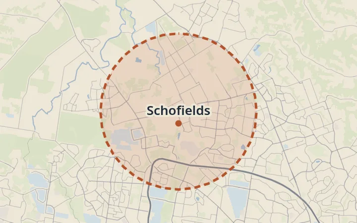 Map of Schofields