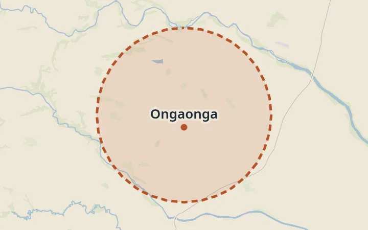 Map of Ongaonga