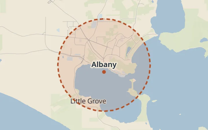 Map of Albany